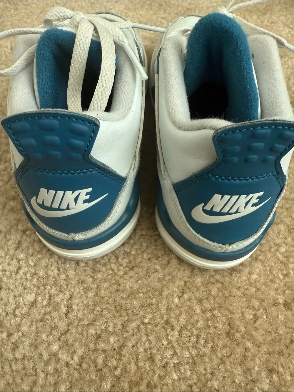 Jordan Kids Retro 4 Military Blue Sneakers
